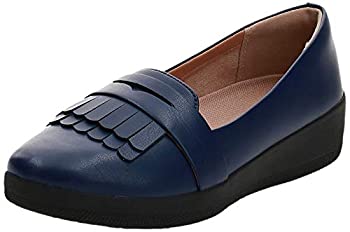 【中古】【輸入品・未使用】FitFlop レディース ヴィアンフリンジスニーカー ローファー フラットシューズ US サイズ: 5 カラー: ブルー