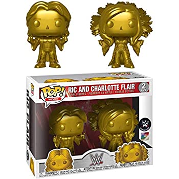 【中古】【輸入品・未使用】Funko RIC & Charlotte Flair (Exc) Pop W.E. ビニール製フィギュアと互換性のあるプロテクターセット1枚(42050 - B)