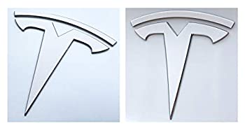 【中古】【輸入品・未使用】Custom Cut Graphics テスラモデルYロゴデカールラップ 4枚セット(パールホワイトマルチコート)
