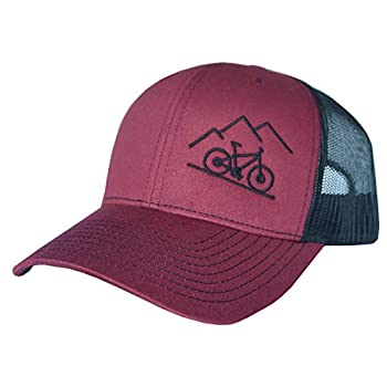 【中古】【輸入品・未使用】ThreadBound アウトドアトラッカーハット スナップバック マウンテンバイクデザイン, カーディナル レッド/ブラック, One Size