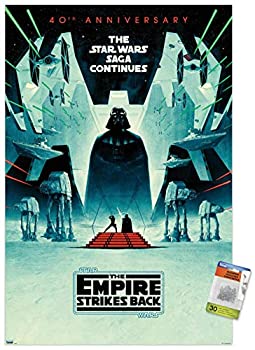 【中古】【輸入品・未使用】スターウォーズ 帝国の逆襲 - 40周年記念壁掛けポスター プッシュピン付き｜スカイマーケットプラス
