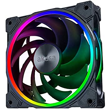 【中古】【インポート品・未当て嵌める】Akasa SOHO AR 120粍 アドレッサブルRGB PWM マイコン気違い 最大限度2000RPM \u0026 52.91CFM 5V argb お母さんゲーム盤同時発生 低響動めき落ち居る気違い 防振パッド 科学技術推