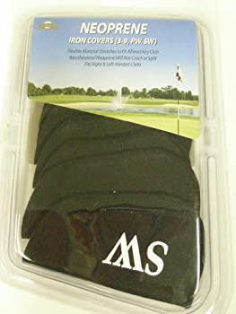 【中古】【輸入品・未使用】On Course アイアンカバー (3-9 PW SW) ネオプレン ブラック ゴルフクラブヘッドカバー|スカイマーケットプラス