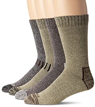 【中古】【インポート品・未当て嵌める】Dickiesメンズ4風呂敷き包みAll Season Marled湿り気コントロールクルーソックス