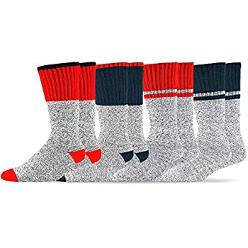 【中古】【インポート品・未当て嵌める】(靴下サイバー空間) Soxnetエコ親しみやすい ヘビーウェイト ソックス 再当て嵌める綿織物 サーマル ブーツ靴下 4ありの実 US 大きさ: 10-13 色合い: マル