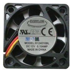 【中古】【輸入品・未使用】Everflow 12V DCファン (40x10mm 低速 ブラック)|スカイマーケットプラス