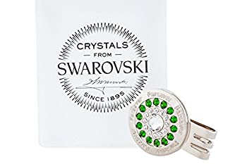 【中古】【輸入品・未使用】スワロフスキークリスタルゴルフボールマーカー???Bullseye I Design by ParSaver???機能Unparalleled、" diamond-like" Brilliance|スカイマーケットプラス