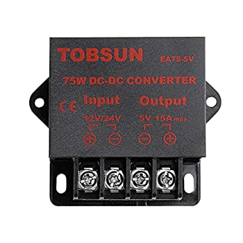【中古】【輸入品・未使用】DC電圧レギュレータ バックコンバーター DC 12V 24V - DC 5V 15A 75W ステップダウンリデューサー パワーコンバーター ミニモジュール変圧器｜スカイマーケットプラス