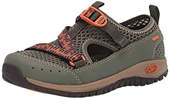 【中古】【インポート品・未当て嵌める】Chaco キッズ オデッセイ キッズ お水シューズ US 大きさ: 1 色つや: 緑であること