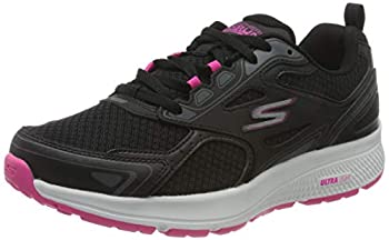 【中古】【インポート品・未当て嵌める】Skechers レディース コンシステント スニーカー, 黒いこと/サクラ色, 8.5 Wide