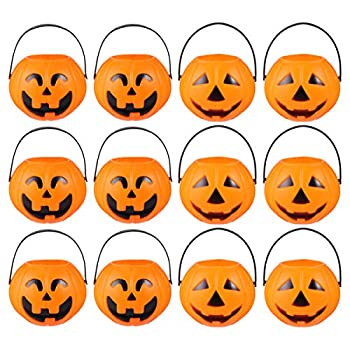 【中古】【輸入品・未使用】BESTOYARD ハロウィン パンプキン バケツ 小道具 ハロウィン シーン デコレーション 小道具 ハロウィン パーティー用品 12個 (オレンジ)