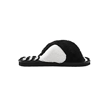 【中古】【輸入品・未使用】Volcom レディース Lived in Lounge フェイクファー スライドサンダル, ブラックホワイト, 7 14,851円