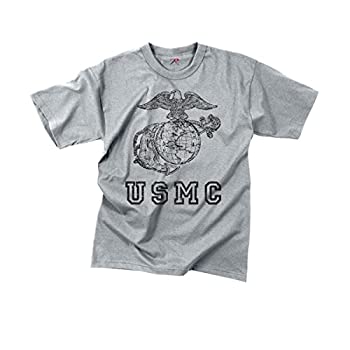 【中古】【輸入品・未使用】Rothco ビンテージ USMC イーグル、地球と錨 Tシャツ X-Large グレー｜スカイマーケットプラス