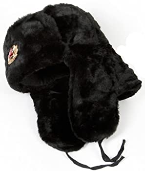 【中古】【輸入品・未使用】Russian Military Style Winter Hat USHANKA size 60 (L) BLACK|スカイマーケットプラス