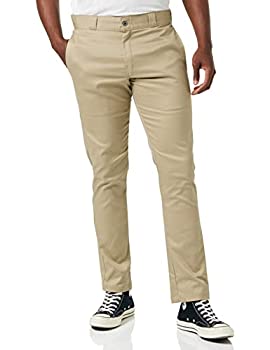 【中古】【輸入品・未使用】Dickies メンズ スキニー ストレートフィット 作業用ズボン US サイズ: 36W x 32L カラー: ベージュ