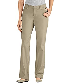 【中古】【輸入品・未使用】Dickies レディース 曲線美ストレートレッグ ストレッチツイルパンツ US サイズ: 2 Regular カラー: ベージュ