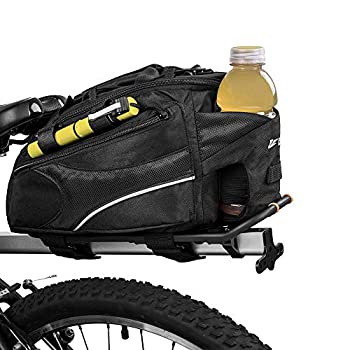 【中古】【輸入品・未使用】BV(ビーブイ)自転車用コミューターキャリア取付用トランクバッグ ポンプ向きマジックテープアタッチメント付 ウォーターボトル用の小さなポケッ