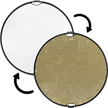 【中古】【輸入品・未使用】Impact円形折りたたみ可能なハンドル付きReflector ( 32インチ、ソフトゴールド/ホワイト)