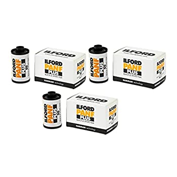 【中古】【輸入品・未使用】Ilford Pan F Plus 35mm ブラック&ホワイト ネガフィルムセット (36枚、3枚パック) (3枚入り)
