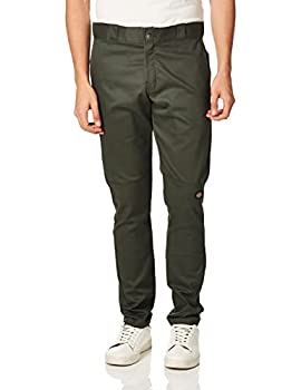 【中古】【輸入品・未使用】Dickies メンズ スキニーストレートダブルニーワークパンツ, オリーブグリーン, 33W x 30L｜スカイマーケットプラス