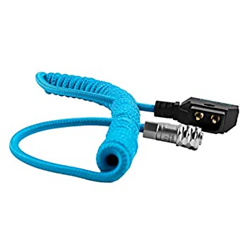 【中古】【輸入品・未使用】KONDOR ブルー 12インチ-24インチ D-Tap/P-Tap - 2ピン Weipuスタイル コイル状編組電源ケーブル | BMPCC 4K/6K、Sony NPシリーズ、MOZA Air 2を