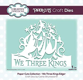 【中古】【インポート品・未当て嵌める】Creative Expressions Paper Cuts Edger Craft Dies-We Three Kings -CEDP1134