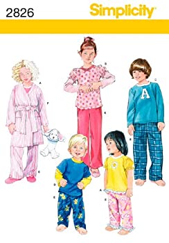 【中古】【輸入品・未使用】Simplicity Sewing Pattern 2826 Toddler/Child Sleepwear, AA (1/2-1-2-3) by Simplicity Creative Group Inc - Patterns