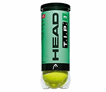【中古】【インポート品・未当て嵌める】HEAD「T.I.P GREEN 3球入 578233」キッズ/御坊っちゃん用庭球どんぶり鉢