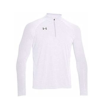 【中古】【輸入品・未使用】Under Armour メンズ チームストライプ 1/4ジップシャツ S ホワイト