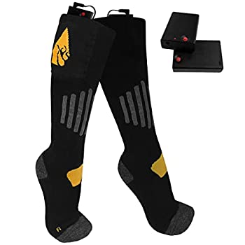 【中古】【輸入品・未使用】ActionHeat 単3電池式保温ソックス - ユニセックスコットンウォームソックス ヒートパネル内蔵 熱反射テクノロジー 4.5V加熱ソックス|スカイマーケットプラス