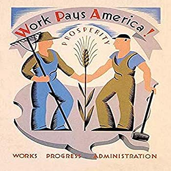 【中古】【輸入品・未使用】「Works Progress Administration (ワークスプログレス管理)」ポスターは、農民と労働者を示す労働者を励ます労働者たちに働くことを奨励し、193|スカイマーケットプラス