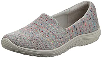 【中古】【インポート品・未当て嵌める】Skechers レディース レゲエ フェ同盟罷業 ウィッカー エンジニアード 編み物 ツインゴア スリップオン (ウィローズ) 置き目毛革 平ったい US 大きさ