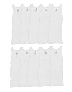 【中古】【輸入品・未使用】Hanes Men's Comfort Soft Tanks Super Value 10pk - White