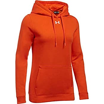【中古】【輸入品・未使用】Under Armour Hustle Fleece Hoodie, Dark Orange (860)/White, Small