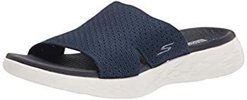 【中古】【輸入品・未使用】Skechers Women's Slide Sandal, Navy, 9