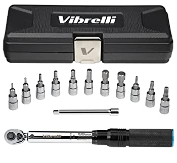 【中古】【輸入品・未使用】Vibrelli バイク トルク レンチセット - 1/4インチ ドライブ - 2~20nm 0.1Nm マイクロ - エッセンシャル MTB & 自転車 トルク レンチ ツール ヘ
