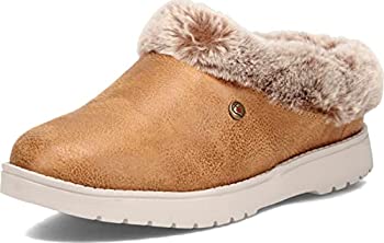 【中古】【輸入品・未使用】Skechers Bobs レディース Keepsakes 3.0 インドア リミックス フェイクファー裏地 低反発素材 スリッパ, チェスナット, 24｜スカイマーケットプラス