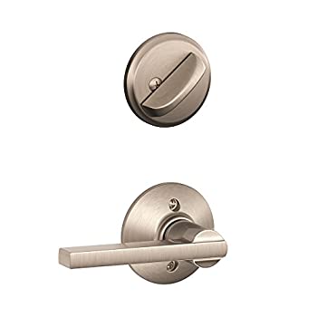 【中古】【インポート品・未当て嵌める】Schlage Latitude 室内装飾生き胆 デッド雄捻子付き添い人 Handleset Interior_Latitude F59LAT619 1