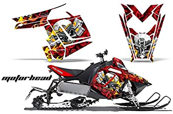 【中古】【輸入品・未使用】AMR Racing スノーモービルグラフィックキット ステッカー デカール ポラリス PRO-R RMK Rush Switchback Assault 2011-2016対応 - モーターヘッ