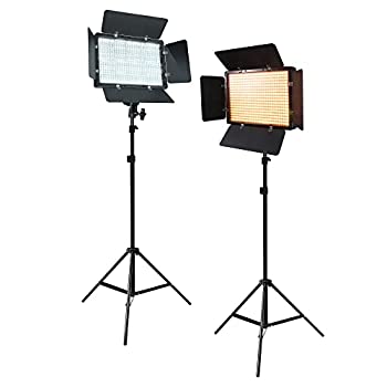 【中古】【インポート品・未当て嵌める】LimoStudio [ 2容器に並べる] LEDバーンドアライトパネルライトスタンド三脚、調光役立つこと付き添い人、色気温抑えつけるby色つや水漉し先だつもの、年代順の継続点火装置一揃いの道具
