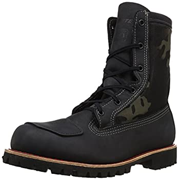【中古】【インポート品・未当て嵌める】Bates メンズ ボンバーワークブーツ US 大きさ: 7 色つや: 黒いこと