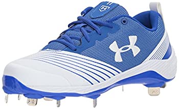 【中古】【インポート品・未当て嵌める】[アンダーアーマー] Women\u0027s Glyde St White/Blue Ankle-High Mesh Football Shoe - 12M