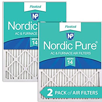 【中古】【インポート品・未当て嵌める】Nordic Pure 14x14x1 MERV 14 筋目AC炉大気圏水漉し 2風呂敷き包み 14x14x1 2天下太平