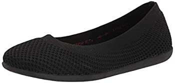 【中古】【輸入品・未使用】Skechers Women's Cleo Sport-What A Move Ballet Flat, Black/Black, 5