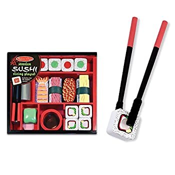 【中古】【輸入品・未使用】Melissa&Doug メリッサ&ダグ 知育 おもちゃ すしセット【MD2608】 3才~｜スカイマーケットプラス