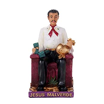 【中古】【輸入品・未使用】Pacific Giftware 6.5インチ ジーザス・マルベルデ民間伝承像 シナロア 宗教フィギュア メキシコエスタチュアフィギュア