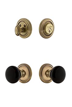 【中古】【輸入品・未使用】Grandeur Hardware Circulaire ロゼット コベントリーノブ お揃いのデッドボルトコンボパック 2.75" Backset 853310 1｜スカイマーケットプラス