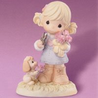 【中古】【輸入品・未使用】Precious Moments 2月カーネーション - 大胆で勇敢 - コレクターズフィギュア 101517