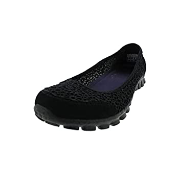 【中古】【輸入品・未使用】Skechers EZ Flex 2 Sweetpea Womens Slip On Ballet Flats Shoes Black 8.5 W