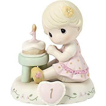 【中古】【輸入品・未使用】Precious Moments Growing In Grace 1歳 ビスク磁器フィギュア ブロンドガール142010